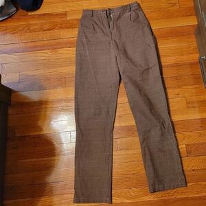 Brandy Melville Brown Plaid Pants